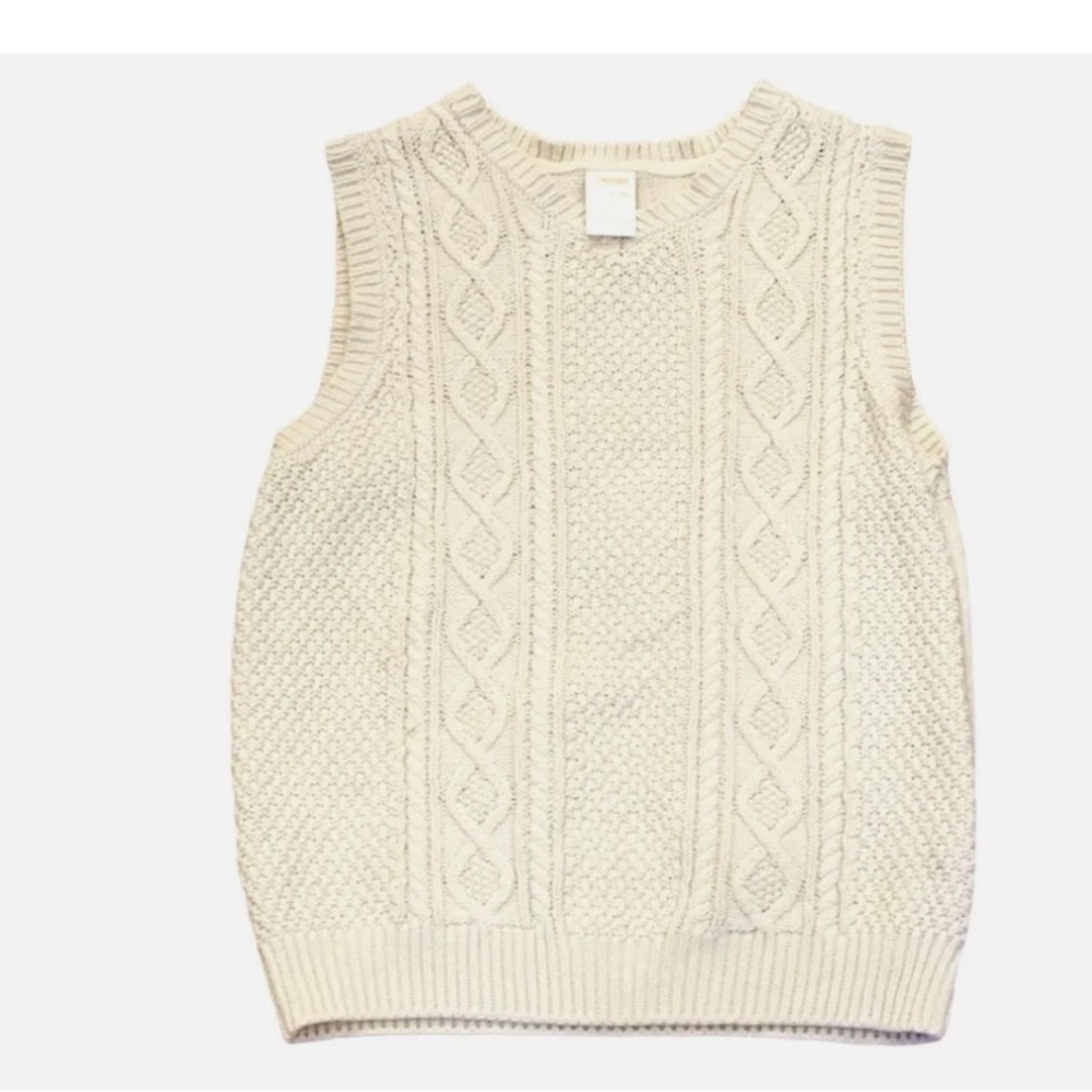 Gymboree Cable Knit Vest sweater. Retro